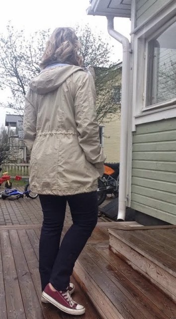 päivän asu, parkatakki